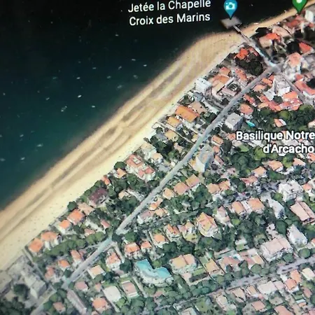 Appart Sur La Plage Pied Dans L Eau Avec Terrasse Jardin Vue Sur Le Bassin Depuis La Terrasse , Parking Arcachon Exterior photo